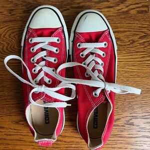 Converse Chuck Taylor All Stars Red Canvas Sneakers